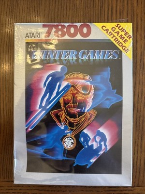 Atari 7800 - Winter Games - Partially Sealed - See Pix!!