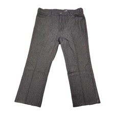 Vintage 1995 Levi s 517 Sta-Prest Pants Mens 42x30 Black Bootcut Made in US 0379