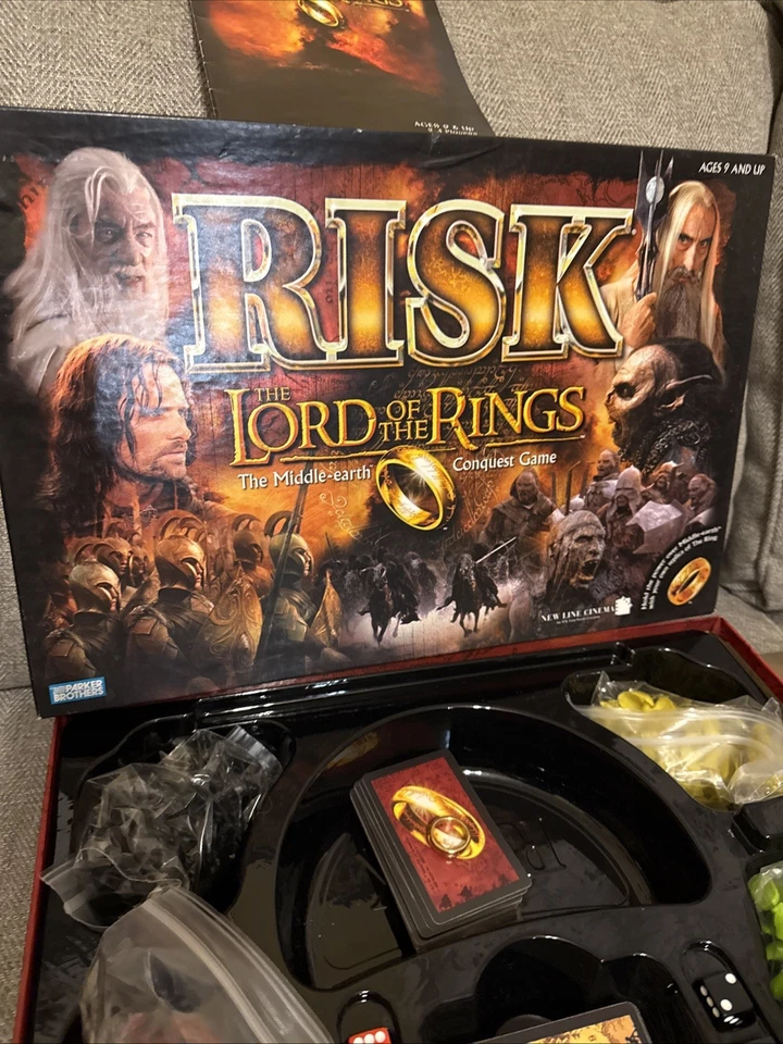 Risk: Lord of the Rings Board Game Complete With Ring - Image 3 of 4