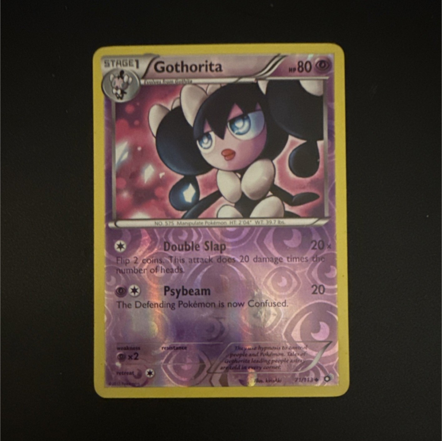 The Pokémon Company Gothorita 71/113 Legendary Treasures Reverse Holo Uncommon