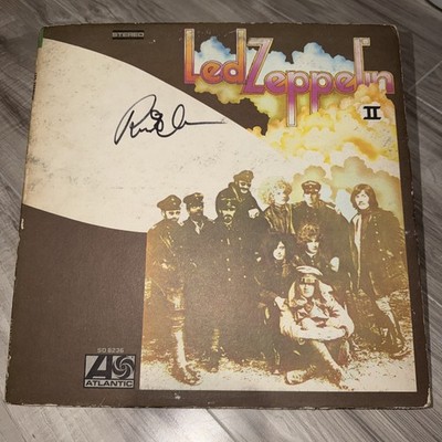 Led Zeppelin II LP 1969 1841 Broadway US Press Signed Autographed Robert Plant
