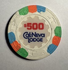 Cal Neva Lodge $500.00 Casino Chip Lake Tahoe...