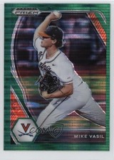 2021 Panini Prizm Draft Picks Green Pulsar Prizm Mike Vasil #PDP199 0t2