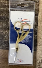Famore Cutlery Gold Stork Embroidery Scissors 4 1/2"