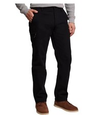 NWT Weatherproof Vintage Mens Pants Canvas Fleece Lined Stretch Black 38x30