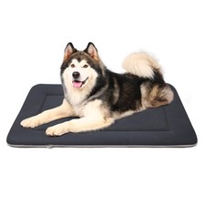 Large Dog Bed Soft Crate Pad Mat 47" Machine Washable with Non-Slip Bottom fo...