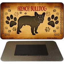 French Bulldog Novelty Metal Magnet M-10445 3.5" x 2" Magnet M 