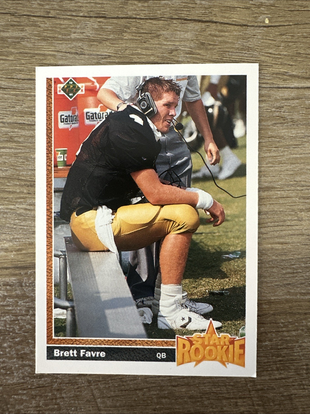 1991 Upper Deck #13 Brett Farve Star Rookie Green Bay Packers Football Card
