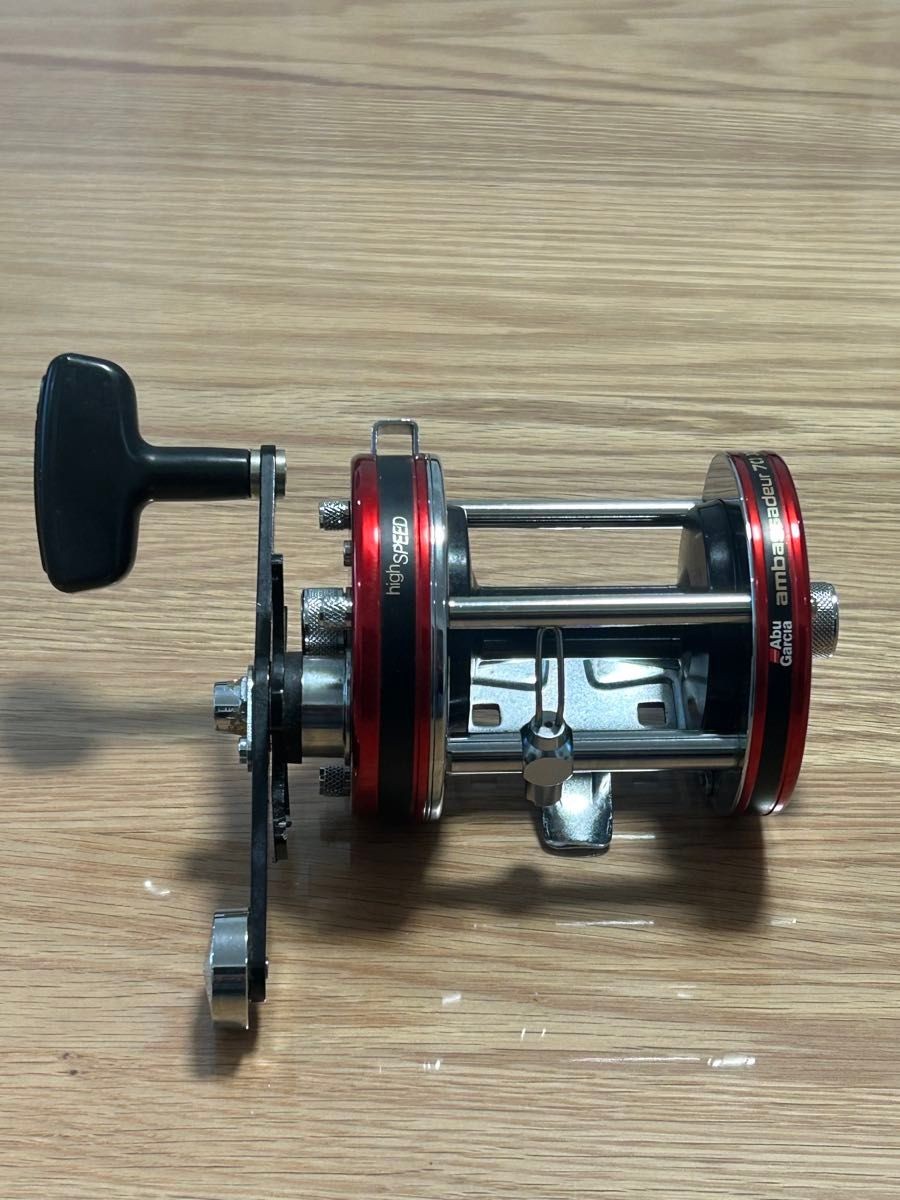 Abu Garcia Ambassadeur 7000 High Speed Red Baitcasting Reel 