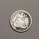 1850 P Seated Liberty Dime 10C Cents Coin Silver