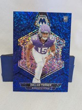 2024 Panini Mosaic #324 Dallas Turner Vikings Blue Sparkle /96 Rookie RC Vikings