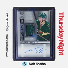 2024 UPPER DECK THE CUP #SP-MB MATT BOLDY SIGNATURE PATCHES PATCH AUTO /99