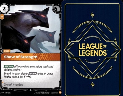 Show of Strength 106/221 Spiritforged Riftbound NM