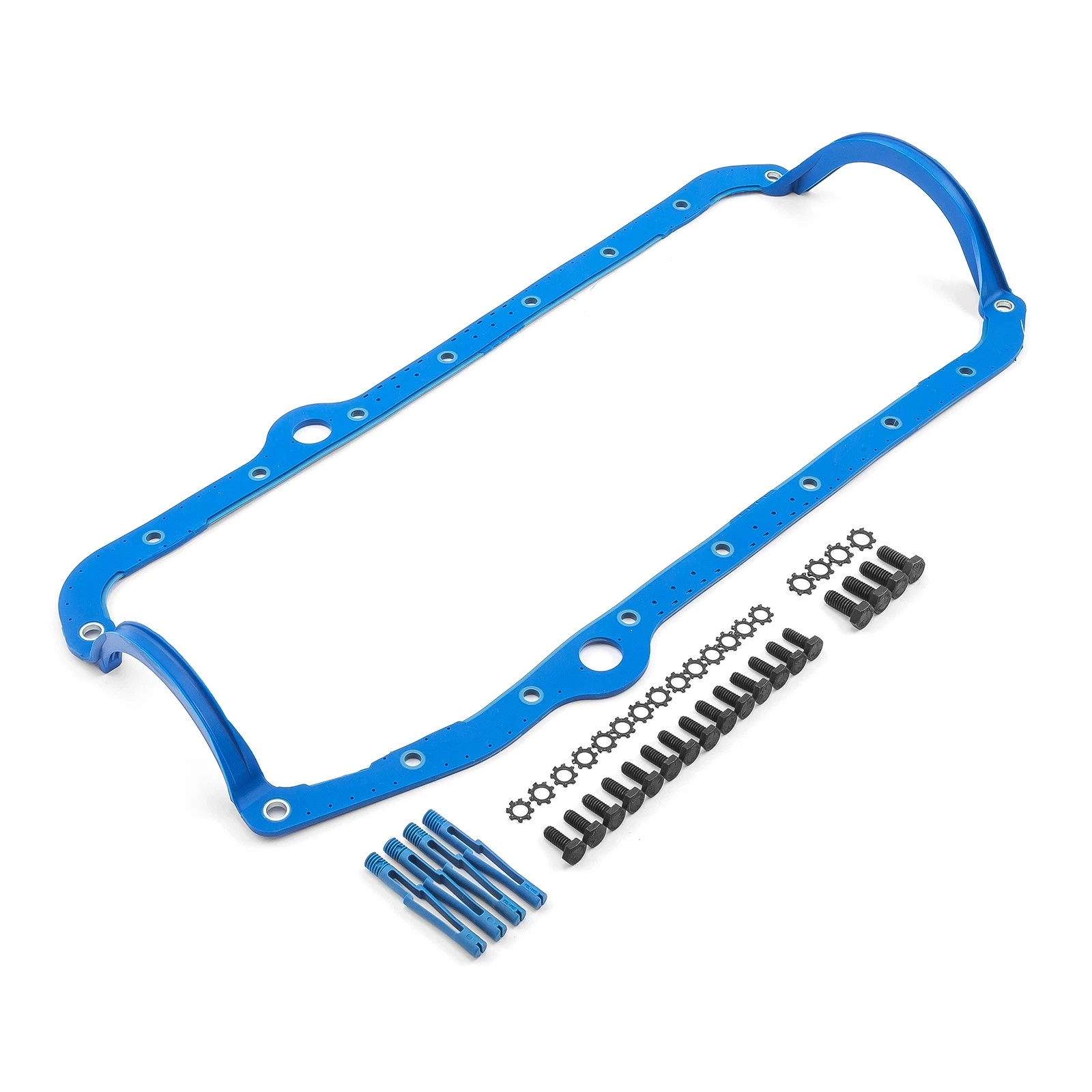 For Chevy SBC 350 2Pcs Rms 1955-85 1Pc Rubber w/ Steel Core Oil Pan Gasket NEW