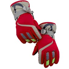 Kids Water-Repellent Ski-Gloves Warm Snow Mittens Winter Fit for 3-5T Red-3-5T