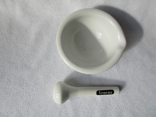 Rosenthal ATW Labor-Porzellan VENENA Mörser DIN 181/90 und Haldenwanger Pistill - Picture 6 of 6