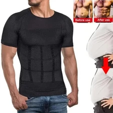 Men Compression Shirt to Hide Gynecomastia Chest Moobs Body Shaper Vest Tank Top