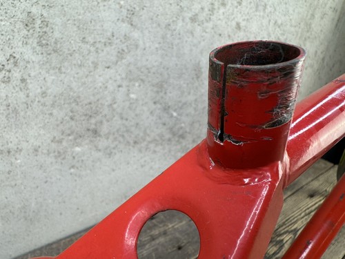 Mongoose Motomag Bmx Frame And Tange Fork 20” Vintage Old School Bmx Red - Picture 10 of 22