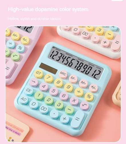 Dopamine Candy Colored Desktop Calculator, High Beauty, Office, School, Student - Picture 8 of 24