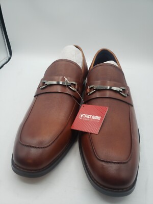 Stacy Adams Kaylor Bit Dress Loafer Cognac Mens US 8 M Stacy Adams Kaylor Moc Toe Bit Slip On Leather Dress Shoes  main image 4