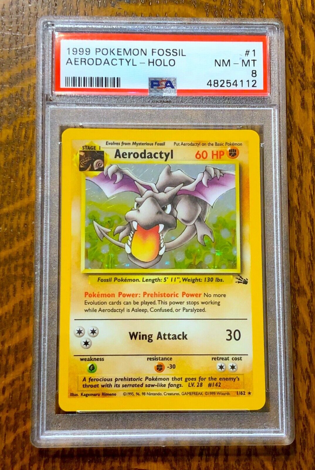 1999 Pokemon Fossil Aerodactyl 1St Edition PSA MINT 9