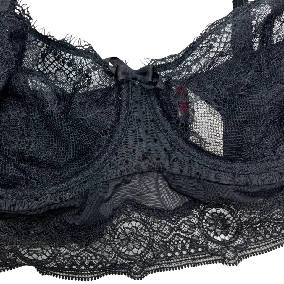 Sujetador para mujer Passionata by Chantelle 32D de encaje negro Foto 2 de 4