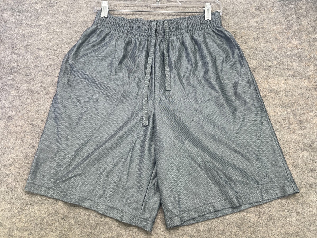 Starter Shorts Mens Small S Gray Gym Drawstring Basketball Pull Up