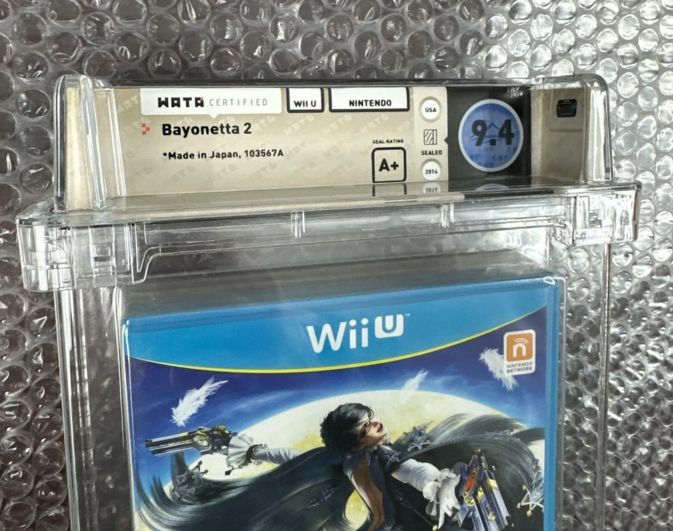 Bayonetta 2 Nintendo Wii U совершенно новый в заводской упаковке классифицированный WATA 9.4 A + - Изображение 2 из 4
