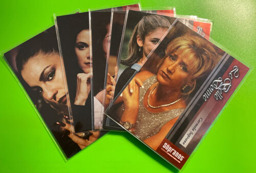 The Sopranos Le Bella Donne 6 Card Set BD1-BD6 2005 Inkworks HBO Series Mafia - Afbeelding 1 van 4