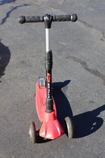 3-Wheeled Scooter for Kids, Foldable, adjustable, with foot brake, red, Go Plus