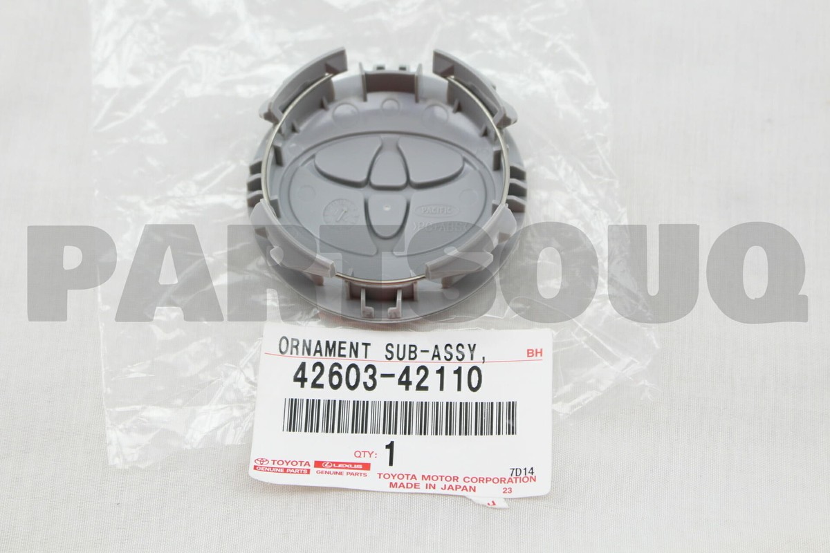 4260342110 Genuine Toyota ORNAMENT SUB-ASSY, WHEEL HUB 42603-42110 