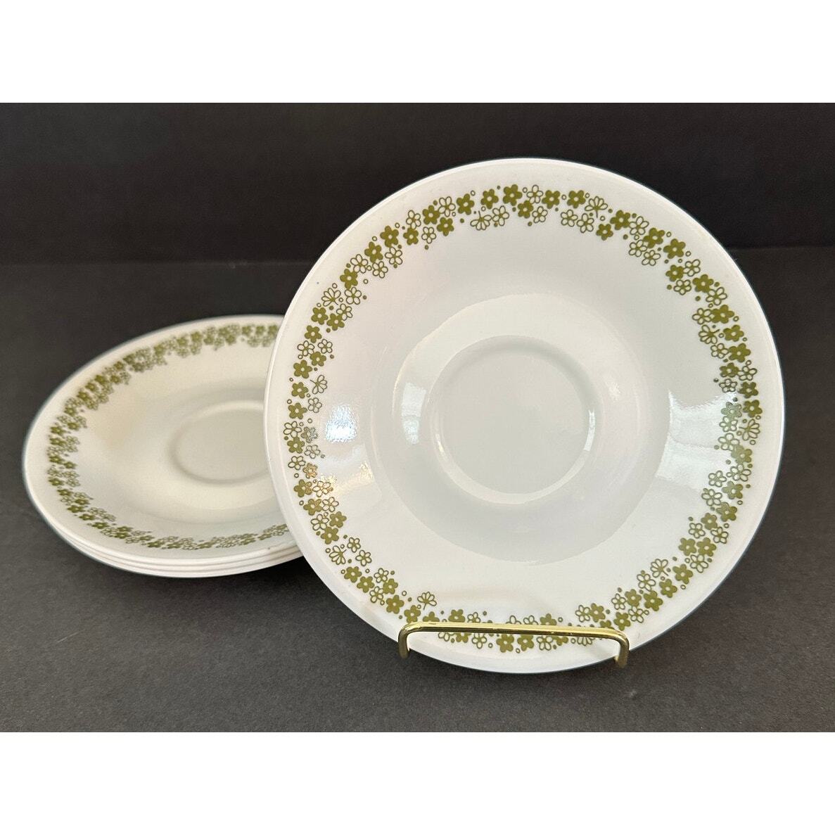 Vintage Corelle Crazy Daisy / Spring Blossom Saucers - Set of 4 | eBay