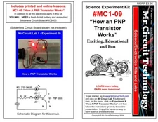 MC1-09 ** Mr Circuit Science ** Experiment Kit -How An PNP Transistor Works