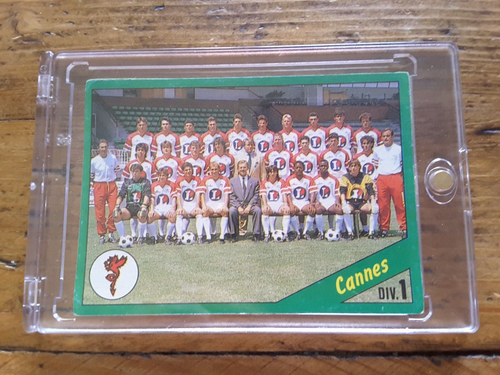 ZINEDINE ZIDANE ROOKIE AS CANNES ULTRA RARE FOOTBALL ROOKIE CARD