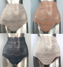 Victoria's Secret Panty Corded Lace Lot of 4 High Waist Thong Panties Small S