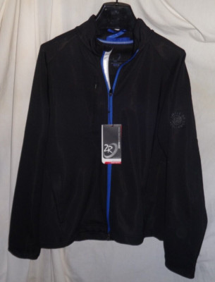 New Zero Restriction Z500 1/4 Zip Pullover BLACK/BLUE WHITE sz Large L329 NWT