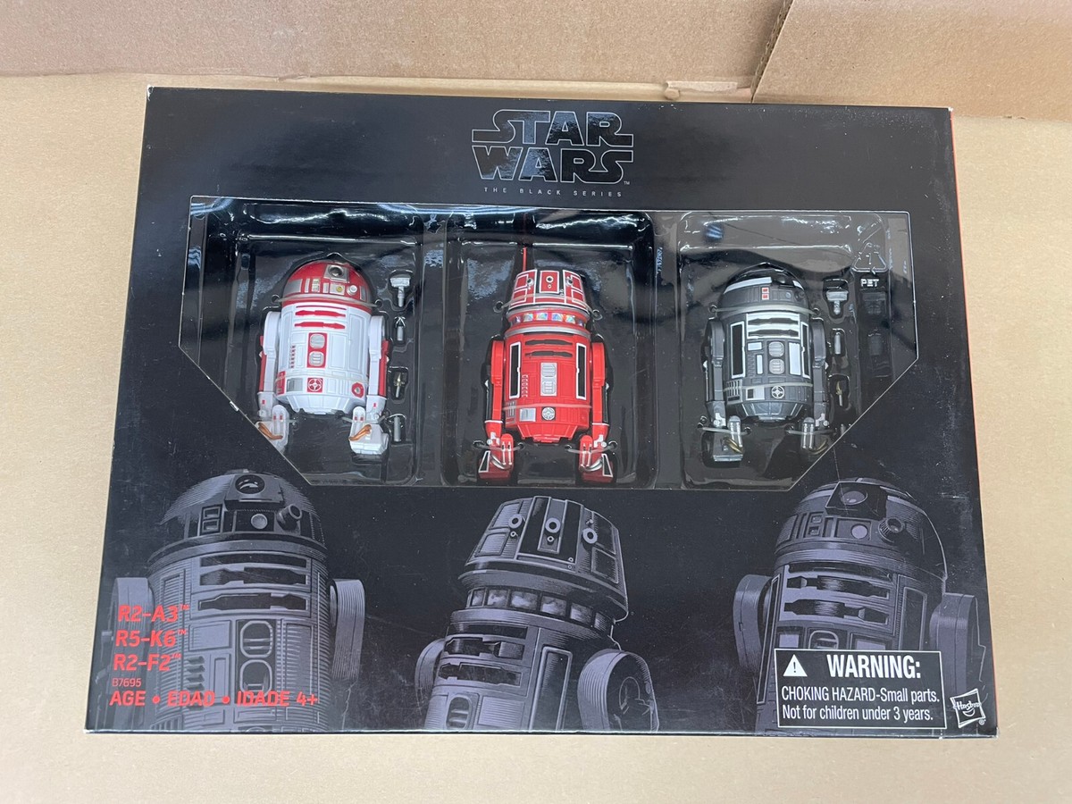 Star Wars The Black Series Astromech 6-Inch Droid 3-Pack R2-A3 R5