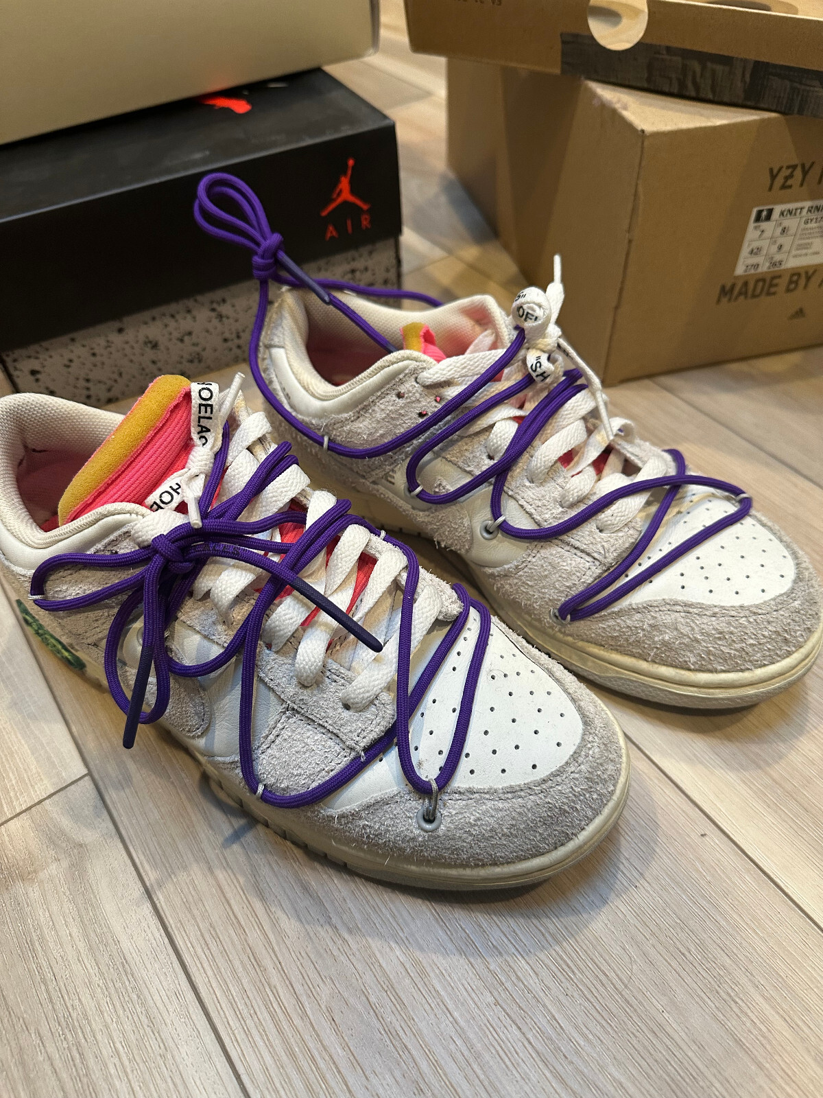 OFF WHITE X NIKE Taglia 8 5 Nike Off White x Dunk Low Lotto 15