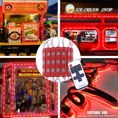 5730 SMD 3 LEDs Module Injection Light Store Front Window Sign Lamp+Remote+Power - Picture 33 of 52
