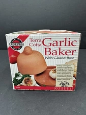 Terra Cotta Garlic Baker Garlic Roaster New Opened Box
