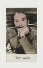 Tom Walls vintage 1930s De Beukelaer Film Stars SMALL Trading Card #845