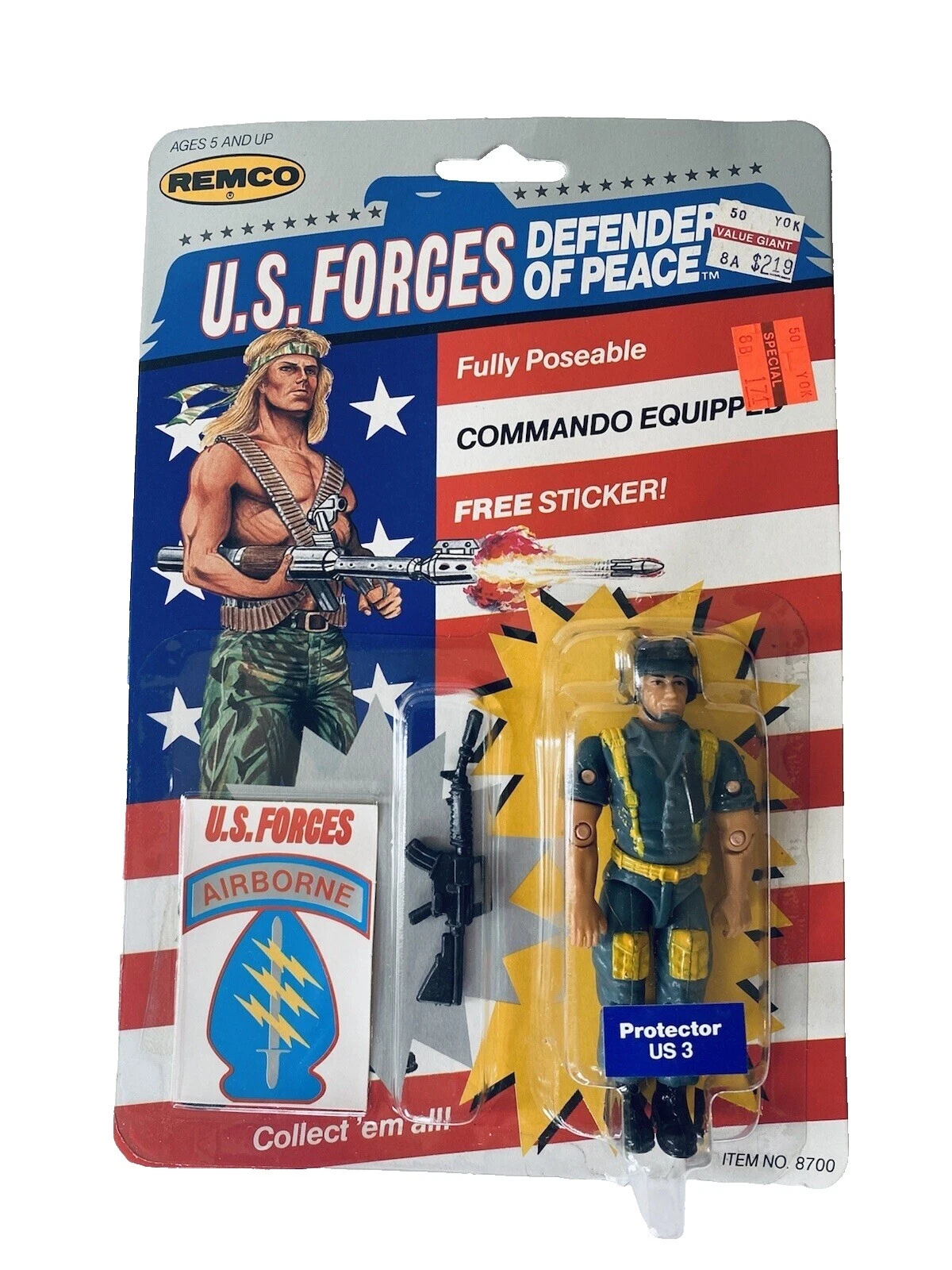 Figuras de acción de paz Remco y accesorios