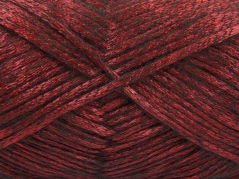 Glam Universe Ice #64585 Rojo Negro 100gr 250yd Brillante Hilo Difuso Foto 2 de 3