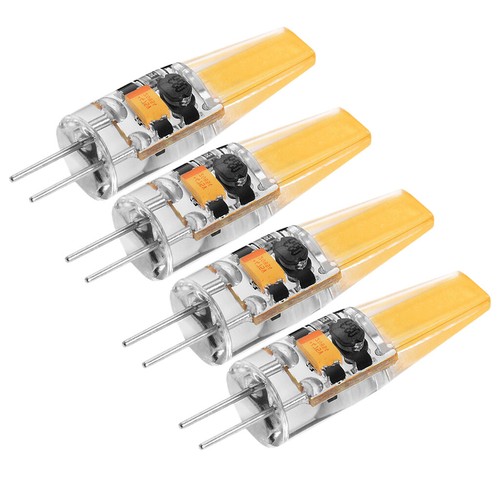 4x Lampadina LED COB Dimmerabile G4 3W 220V Crystal Silicone - Foto 2 di 12