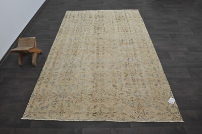 Oushak Türkisch Vintage Teppich 5x8 Kelim Rug Anatolisch Handarbeit Boho Deko...