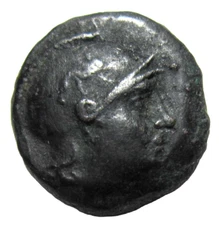MYSIA, KINGS OF PERGAMON. AE 13. PHILETAIROS, 282-263 BC. ATHENA/BOW.