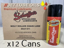 12 Schaeffer's 227 Moly Roller Chain Lube 12 - 13oz Cans