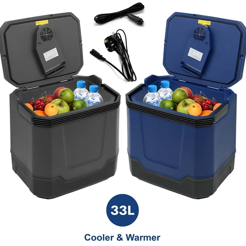 33L Cooler Hot / Cold Portable Cool Box Car Home Electric 240V AC / 12V DC