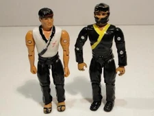 1986 Remco Commando Ninja and American Karate Defense Figures