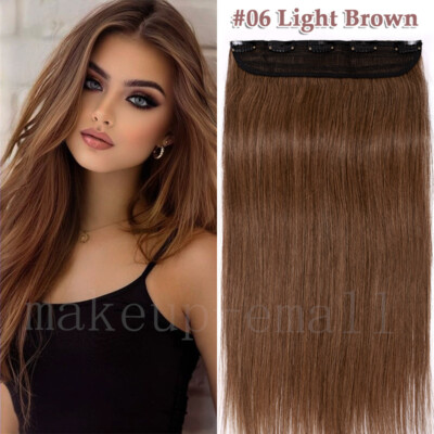CLEARANCE Thick Clip in 100% Human Hair Extensions One Piece Remy Weft Hairpiece